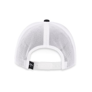 Callaway, Czapka golfowa Playing Through Trucker Mesh Fitted (czarno-biała)