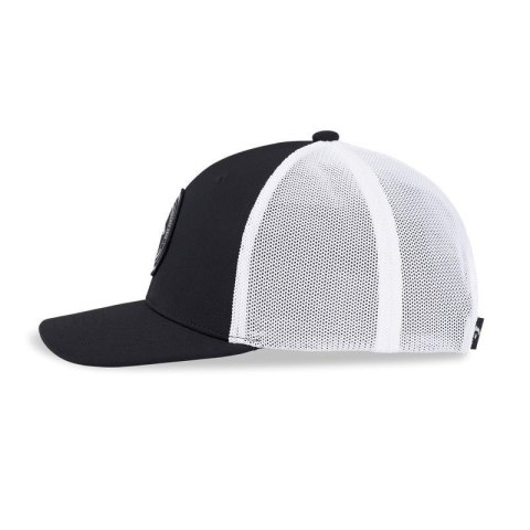 Callaway, Czapka golfowa Playing Through Trucker Mesh Fitted (czarno-biała)