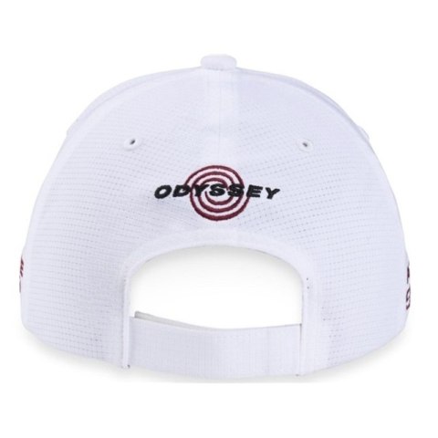 Callaway, Czapka golfowa Tour Performance Pro, (biała-czerwona, logo Chrome Tour, Elyte)