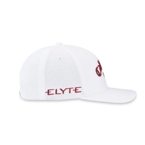 Callaway, Czapka golfowa Tour Performance Pro, (biała-czerwona, logo Chrome Tour, Elyte)