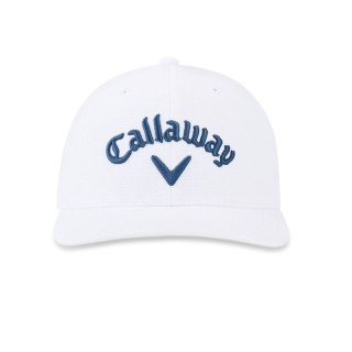 Callaway, Czapka golfowa Tour Performance Pro, (biało-granatowa, logo Chrome Tour, Elyte)