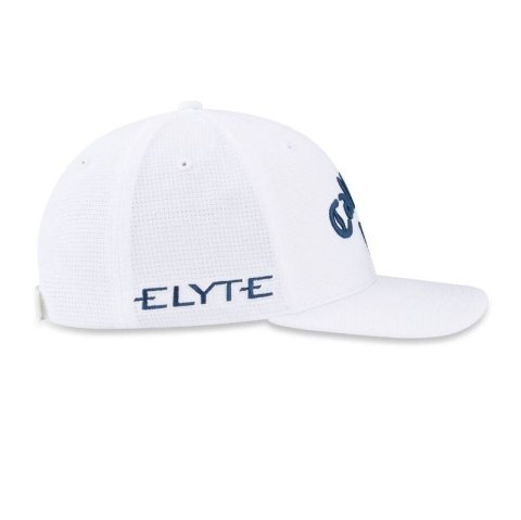 Callaway, Czapka golfowa Tour Performance Pro, (biało-granatowa, logo Chrome Tour, Elyte)