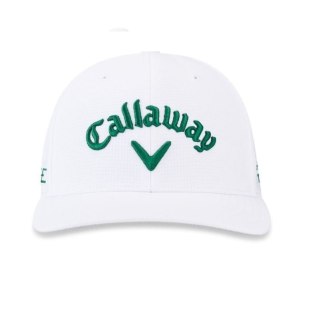 Callaway, Czapka golfowa Tour Performance Pro, (biało-zielona, logo Chrome Tour, Elyte)