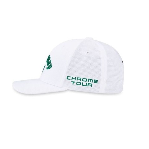Callaway, Czapka golfowa Tour Performance Pro, (biało-zielona, logo Chrome Tour, Elyte)