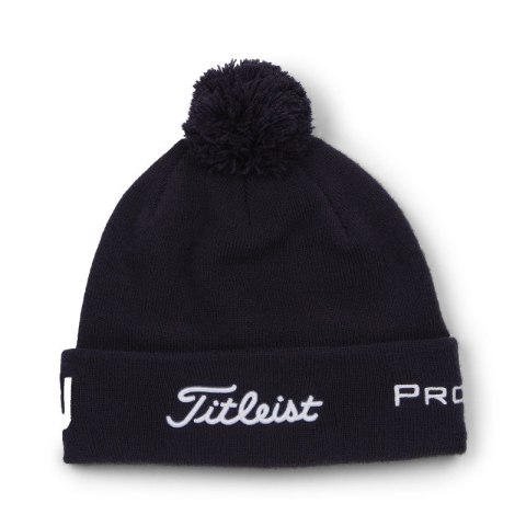 Titleist, czapka golfowa zimowa Tour PomPom beanie (granatowo-biała) typ beanie Titleist, czapka golfowa zimowa Tour PomPom beanie (granatowo-biała) typ beanie
