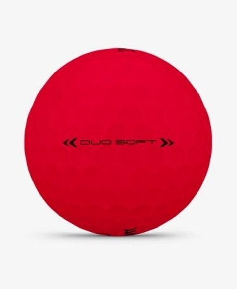Wilson, piłki golfowe Duo Soft, model 2025, kolor czerwony mat, 3 szt.