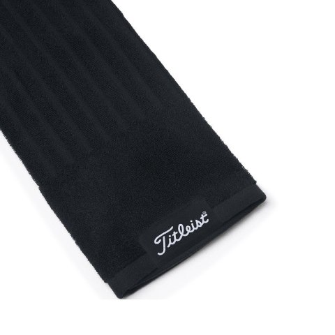 Titleist, Ręcznik do kijów golfowych Cotton Tri Fold (czarny, 40,5 x 40,5 cm)