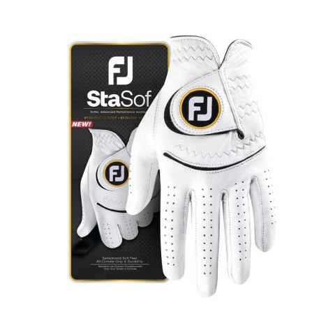 FOOTJOY, Rękawica golfowa StaSof, skóra cabretta najwyzsza jakosc, FJ (biała, rozm. ML) FOOTJOY, Rękawica golfowa StaSof, skóra cabretta najwyzsza jakosc, FJ (biała, rozm. ML)