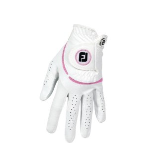 FOOTJOY, Rękawica golfowa WeatherSof, FJ (damska, biało-rozowa, rozm. ML)