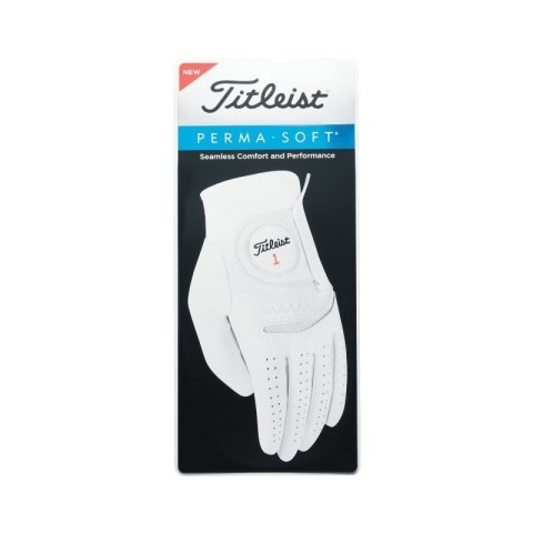 TITLEIST, Rękawica golfowa Perma Soft skóra cabretta (LLH, biała M)