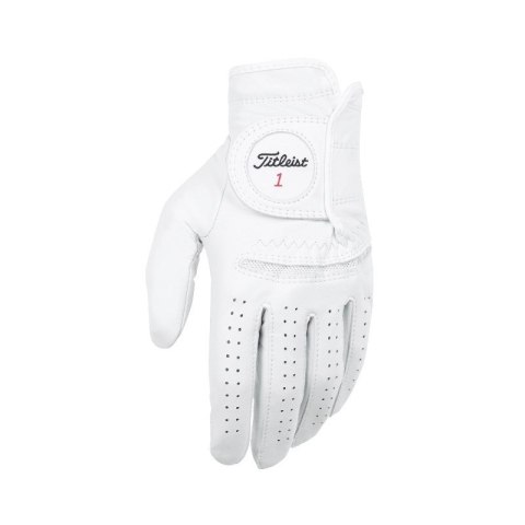 TITLEIST, Rękawica golfowa Perma Soft skóra cabretta (LLH, biała M)