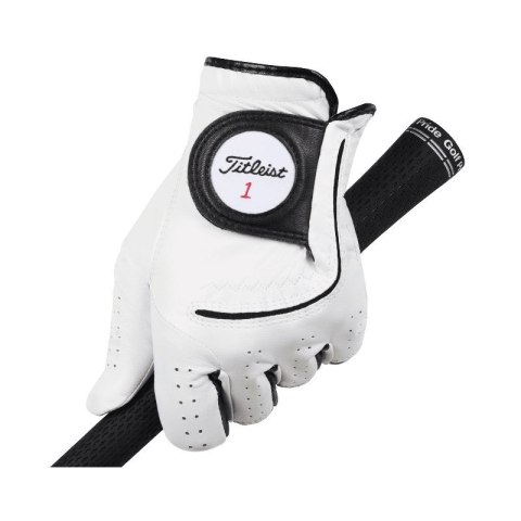 TITLEIST, Rękawica golfowa Players Flex skóra cabretta (MLH, biała M)