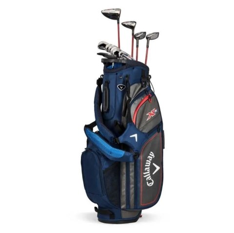 CALLAWAY, Zestaw kijów do golfa XR (12 kijów z torbą standbag/na nóżkach, szafty stalowe stiff, przedłużane), gracz leworęczny CALLAWAY, Zestaw kijów do golfa XR (12 kijów z torbą standbag/na nóżkach, szafty stalowe stiff, przedłużane), gracz leworęczny