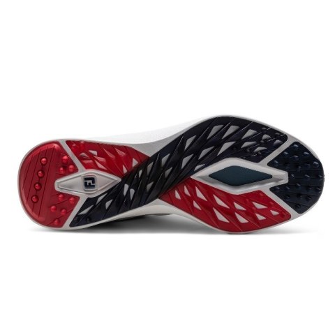FootJoy, buty do gry w golfa, FJ PRO SL 26 (męskie, biało-niebiesko-czerwone), rozmiar 42,5