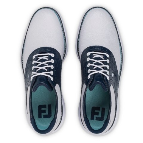 FootJoy, buty do gry w golfa, FJ TRADITIONS 26 (męskie, biało-niebieskie), rozmiar 43