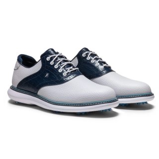 FootJoy, buty do gry w golfa, FJ TRADITIONS 26 (męskie, biało-niebieskie), rozmiar 44