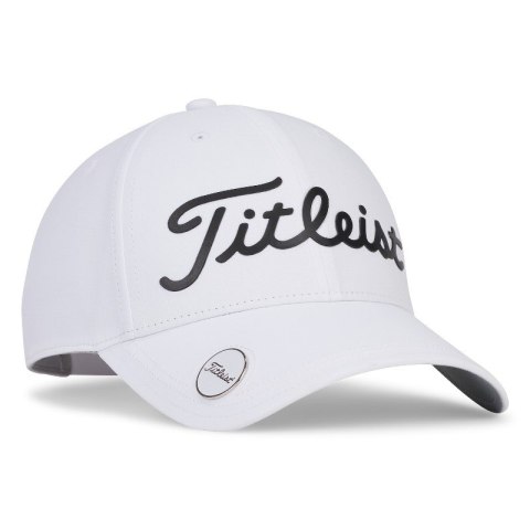 Titleist, czapka golfowa Players Perfomance biała z markerem (damska)