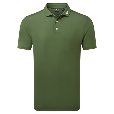 FootJoy, koszulka golfowa polo Stretch Pique Solid Athletic Fit, (męska, Khaki, rozm. XL)