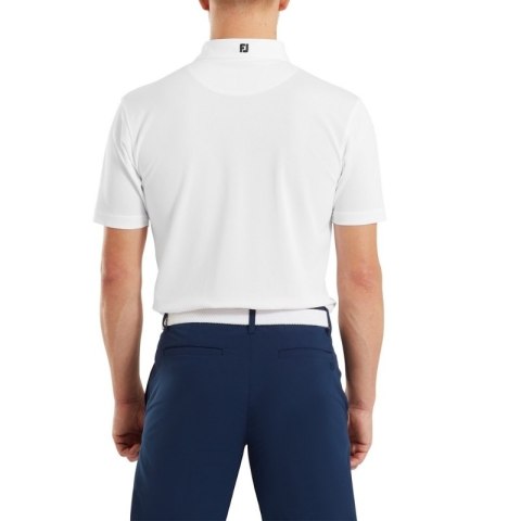 FootJoy, koszulka golfowa polo Stretch Pique Solid Athletic Fit, (męska, biała, rozm. XL)