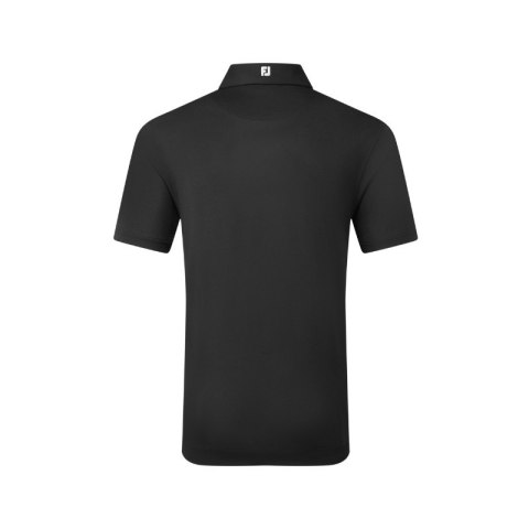 FootJoy, koszulka golfowa polo Stretch Pique Solid Athletic Fit, (męska, czarna, rozm. L)