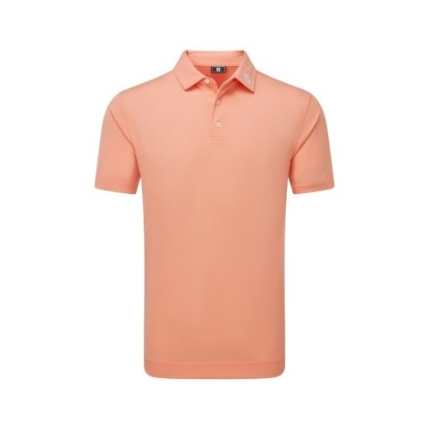 FootJoy, koszulka golfowa polo Stretch Pique Solid Athletic Fit, (męska, łososiowa, rozm. L)