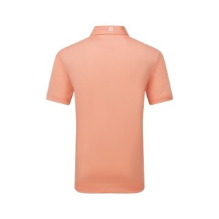 FootJoy, koszulka golfowa polo Stretch Pique Solid Athletic Fit, (męska, łososiowa, rozm. L)
