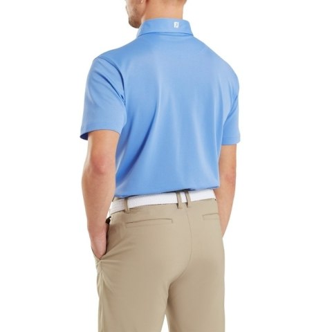 FootJoy, koszulka golfowa polo Stretch Pique Solid Athletic Fit, (męska, niebieska, rozm. XXL)