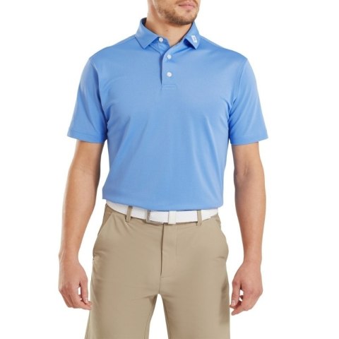 FootJoy, koszulka golfowa polo Stretch Pique Solid Athletic Fit, (męska, niebieska, rozm. XXL)