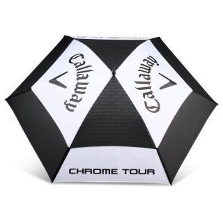 Callaway, parasol golfowy Tour Authentic Double Canopy, duży 68 cali (czarno-bialy)