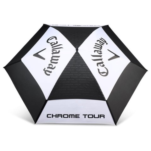 Callaway, parasol golfowy Tour Authentic Double Canopy, duży 68 cali (czarno-bialy)
