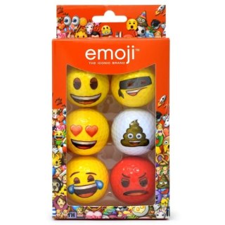 EMOJI, śmieszne piłki golfowe (6 sztuk)