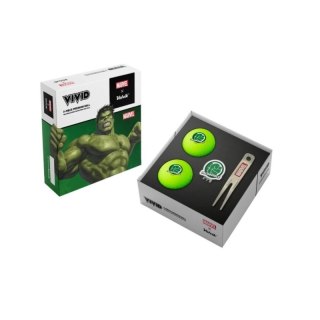 Volvik, Marvel piłki golfowe HULK, zestaw prezentowy