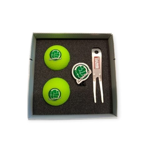 Volvik, Marvel piłki golfowe HULK, zestaw prezentowy