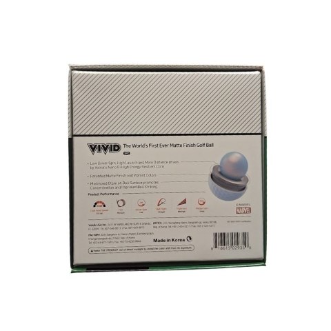 Volvik, Marvel piłki golfowe HULK, zestaw prezentowy