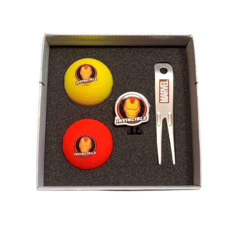 Volvik, Marvel piłki golfowe IRON MAN, zestaw prezentowy