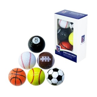 PGA TOUR, piłki golfowe - różne sporty (zest. 6 piłek)