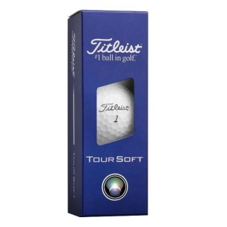 Titleist, piłki golfowe Tour Soft, model 2026, kolor biały, 3 szt.