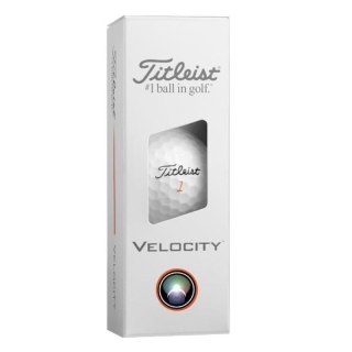 Titleist, piłki golfowe Velocity, model 2026, kolor biały, 3 szt.