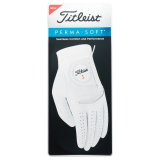 Titleist, rękawica golfowa Perma Soft Pearl, (męska, cabretta, biała, gracz praworeczny, rozm. M)