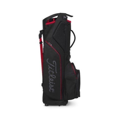 Titleist, torba golfowa Hybrid 14 StaDry (standbag, wodoodporna, czarna z dodatkiem czerwonego