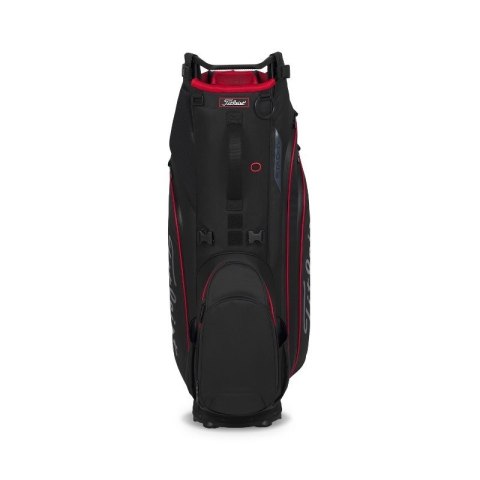Titleist, torba golfowa Hybrid 14 StaDry (standbag, wodoodporna, czarna z dodatkiem czerwonego
