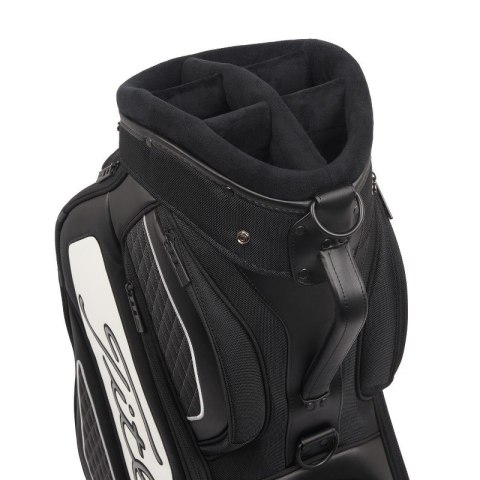 Titleist, torba golfowa Tour Staff Bag midsize, model 2026, czarno-biała - czysta klasyka
