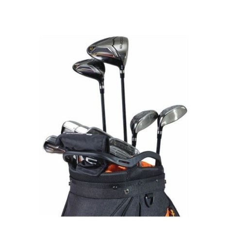 Cobra Fly XL, zestaw kijów Black-Gold, model 2025 męski, 10 kijów z torbą na wózek, stalowe szafty