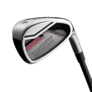 Wilson zestaw kijów ironów do golfa DEEP RED MAXX, 5-PW-SW (7 kijów, zestaw meski, szafty stalowe regular, gracz praworęczny)