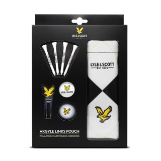 LYLE-SCOTT, zestaw prezentowy dla golfisty, ARGYLE LINKS POUCH (Piłka, Tee, Markery, Divot Tool)