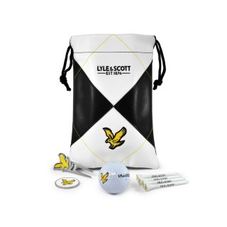 LYLE-SCOTT, zestaw prezentowy dla golfisty, ARGYLE LINKS POUCH (Piłka, Tee, Markery, Divot Tool)