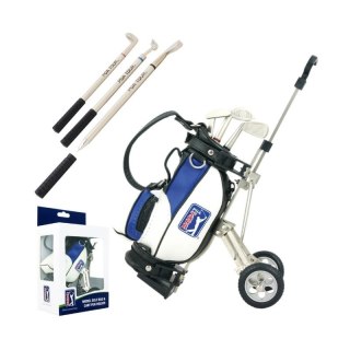 PGA TOUR, zestaw prezentowy dla golfisty - torba golfowa i długopisy na biurko