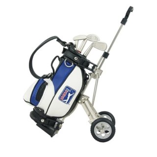 PGA TOUR, zestaw prezentowy dla golfisty - torba golfowa i długopisy na biurko