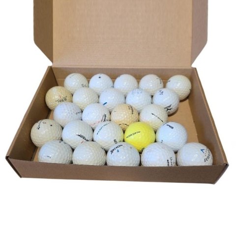 Lakeballs, piłki golfowe różnych marek, używane piłki do golfa, (24 szt) kat. C-D