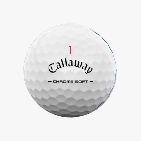 Callaway, piłki golfowe CHROME SOFT 2026, kolor biały, TripleTrack, 12 szt.